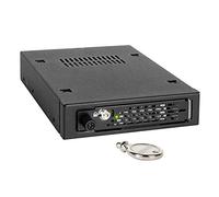 Icy Dock ToughArmor EX MB491SKL-B Mobile Rack, Rack extraíble de Disco para SSD o HDD 2.5" SATA/SAS en 1 bahía de 3.5" con Llave de Bloqueo antivibración y Tornillo moleteado