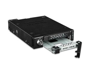 Icy Dock ToughArmor MB092VK-B Rack móvil, Caja de Rack Robusta de Metal para 2 x SlimSAS SFF-8654 4i para bahía de 3.5"