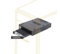 Icy Dock ToughArmor MB834M2K-B V2, 2 Bay M.2 PCIe 3.0/4.0 NVMe SSD Mobile Rack,