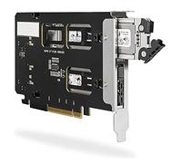 ICY DOCK ToughArmor MB842MP-B, Adaptador NVMe PCIe, Tarjeta PCI Express con Rack móvil para 2 x M.2 NVMe PCIe 4.0 SSD en Puerto PCI Express x8/x16 (se Requiere Horquilla PCIe)