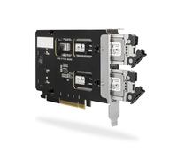 ICY DOCK ToughArmor MB842MP-B - Rack móvil M.2 NVMe SSD extraíble de 2 bahías para Ranura PCI Express (se Requiere bifurcación PCIe)