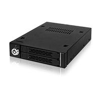 Icy Dock ToughArmor MB992SK-B Rack móvil, Robusto gabinete de Rack metálico Intercambiable en Caliente para 2 x SSD o 2.5" SATA/SAS HDD en una bahía de 3.5"