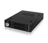 Icy Dock ToughArmor MB992SK-B Rack móvil, Robusto gabinete de Rack metálico Intercambiable en Caliente para 2 x SSD o 2.5" SATA/SAS HDD en una bahía de 3.5"