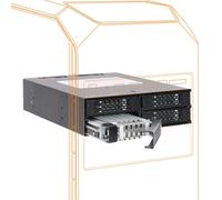 Icy Dock ToughArmor MB994SP-4S Caja de backplane, Rack móvil, Caja de Rack Metal
