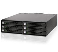 Icy Dock ToughArmor MB996SK-6SB Rack móvil, Metal Caja de Rack Hot Swap para 6 x