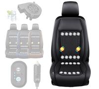 Icy Seat Car Cooling Cushion, IcySeat Cooling Car Seat Cover with 3-Speed 24/20/16/12 Fan & 6-Mode Massage, Cars Seats Cooler Pad, Automatic Start-Stop, for Cars, SUV, Truck (Black,20 Fan Board)