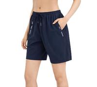 Icy Shorts for Women Over 50, Unisex Ice Silk Stretch Quick-Dry Casual Shorts (Blue,4XL)