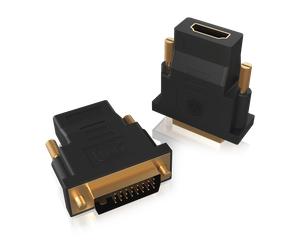 ICYBOX Adaptador de DVI-D a HDMI (Dual Link) Conector de 24+1 patillas