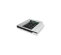 Icybox Adaptador para portátil DVD Bay M SATA/M.2 SSD - Negro/Plata