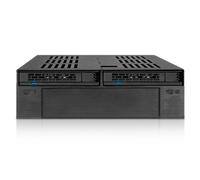 Icy Dock MB322SP-B ExpressCage SAS/SATA Mobile Rack - Black 2x SATA/SAS SSD + 1x
