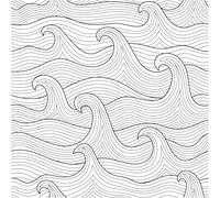 ICYEHAO Papel Pintado Geometrico Negro y Blanco,44 x 1000cm Papel Pintado Autoadhesivo Rayas Negras Marino Ola de Mar Vinilo Adhesivo para Muebles,Armarios,Sala de Estar, Dormitorio