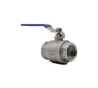 ICYJRFHLTF 1PC 3/4" SS304 2-Piece Full Port Ball Valve BSPT Female Water Gas Oil Switch