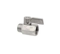 ICYJRFHLTF 1PC M16x1.5 Female-Male Thread 304 Stainless Steel Ball Valve