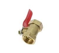 ICYJRFHLTF 1PCS Brass Shut Off Ball Valve 1/8" 1/4'' 3/8'' 1/2'' Female To Male Threaded Air Water Oil Flow Control Plumbing Fitting(3/8")