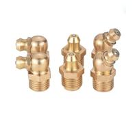 ICYJRFHLTF 5PCS Brass Grease Nipple M8x1 Metric Male Thread 45 Degrees Elbow Type Oil Zerk Fitting