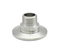 ICYJRFHLTF BSPT DN8 DN10 DN15 DN20 DN25 SS304 Stainless Steel clamp 25.4 50.5 64mm Thread Collar Pipe Fittings Homemade (External Thread,DN15 Ferrule 50.5mm)