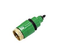 ICYJRFHLTF Garden Hose Fittings Irrigation Brass Female Thread 3/4 to 1/4" Garden Hose Quick Coupling 3/4 to 8/11 Drip Irrigation 1/4" Hose 10pcs (Color : Green)