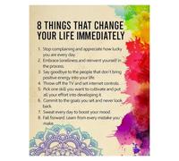 ICYJRFHLTF Life Altering Truths Metal Tin Sign Philosophical Wall Decor Kitchen Dining Room Patio 8 X 12 inch