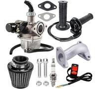 ICYJRFHLTF PZ19 Carburetor Kit for for 50cc 70cc 80cc 90cc 110cc 125cc ATV Dirt Pit Bike, Ideal for TaoTao CRF, Chinese 4 Stroke, ATV Go Kart Pit Dirt Bike (non-bracket)(Non-bracket) ICYJRFHLTF
