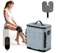 ICYTHRP Máquina de terapia de frío con temporizador programable, máquina de hielo portátil para rodilla después de la cirugía, sistema de recuperación de reemplazo de rodilla para alivio del dolor con