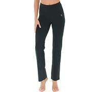icyzone Pantalones de Yoga Largos para Mujer con Corte Bootcut de Cintura Alta（L,Verde Oscuro）