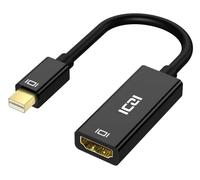 ICZI Adaptador Mini DisplayPort a HDMI 4K @30Hz, Mini DP a HDMI (Thunderbolt 2 a HDMI), cable chapado en oro para MacBook, Chromebook Pixel, Surface Pro, HDTV, monitores, proyectores y más