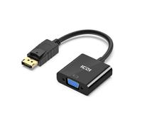 ICZI Cable convertidor Displayport a VGA 1080p (chapado en oro) para PC, computadoras portátiles, pantallas, monitores y proyectores Negro