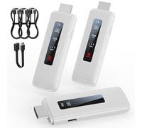 ICZI HDMI Inalámbrico, 2*Transmisor y Receptor, Transmisión Inalámbrica de Doble Banda, 2.4G/5GHz, 164FT/50m con LED para transmisión de vídeo y Audio en Computadoras Portátiles, PC a HDTV, Proyector