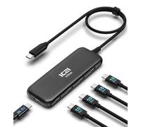 ICZI Hub USB C 3.2Gen2, 5 en 1 USB C Splitter 10Gbps USB C a USB C 3.2 Multiport Adapters Cable de 40cm para MacBook Pro/Air, iMac, Surface Pro, Chromebook, DELL, HP, Huawei,Etc(No Soporta Carga)