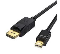 ICZI Mini DisplayPort a DisplayPort Cable 4K @ 60Hz, 2K @ 165Hz Cable Adaptador Mini DP Macho a DP Macho para MacBook/Pro/Air/Mini, iMac, Mac, Surface Pro y Más Puerto Thunderbolt 2-3 m