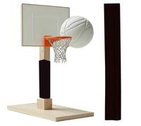 ID 10.2 cm 15.2 cm 20.3 cm 25.4 cm 30.5 cm Basement Post Wrap, 1.8 m Long Heavy Duty Garage Post Protection Pad with Gym/Outdoor / Indoor Use 5 cm Thick Foam Basketball Hoop Pads (Negro, ID 7.6 x 7.6