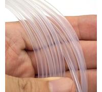 ID 2mm 3mm OD 4mm 1 metro tubo de PTFE transparente a la garganta del extrusor extremo caliente for filamento,75/3,0mm transporte flexible(Clear,ID3mm OD6mm)