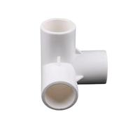 ID 40mm 50mm conector de tubería de PVC juntas estéreo de 3 vías conector tridimensional tubería de agua juntas 3D DIY(White,40mm)