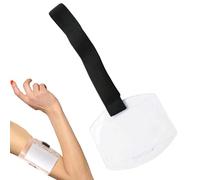 Id Badge Holder - Secure Waterproof Clear Band for Men | Card Holder Ski Pass Armband with High-Visibility Vinyl & Adjustable Hook-Loop Strap for Women, Outdoor, Travel and Skiing Lift Ticket