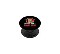 ID Cash out No Un Quitter Retro Slot Machine Casino PopSockets PopGrip Adhesivo