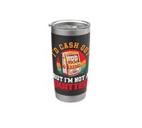 Id Cash Out No Un Quitter Retro Slot Machine Casino Vaso térmico de acero inoxidable de doble pared
