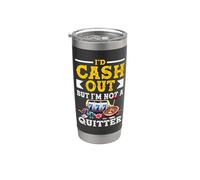 Id Cash Out No Una Ranura de Ruleta de Casino Quitter Vaso térmico de acero inoxidable de doble pared