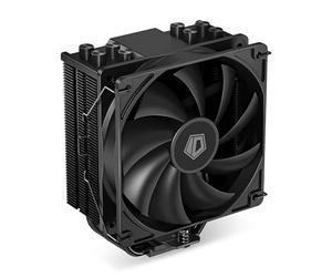 ID-COOLING Enfriador de CPU negro SE-214-XT, diseño totalmente negro, 4 tubos de calor de contacto directo, ventilador PWM de 120 mm, sin interferencias con RAM, TDP 180W, compatible con sockets Intel