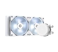 ID-COOLING FROSTFLOW X 240 - Enfriador de agua para CPU de nieve LGA1700, compatible con AIO, enfriador líquido de 240 mm, LED blanco, ventiladores PWM de 2 x 120 mm, Intel 1700/1200/115X, AMD AM4/AM5