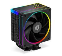 ID-COOLING FROZN A410 ARGB - Enfriador de CPU de aire negro de 6 pulgadas de altura con iluminación ARGB, tubos de calor de 4 x 6 mm, ventilador FDB de 120 x 120 x 25 mm, TDP 220W, Intel LGA1700/1851