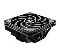 ID-COOLING IS-55 - Enfriador de CPU negro de perfil bajo de 57 mm de altura, 5 tubos de calor de 120 x 120 x 15 mm, ventilador delgado para Intel LGA1851/1700/115X/1200; AMD AM4/AM5