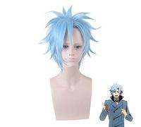 ID de anime: INVADED Akihito Narihisago Cosplay Peluca Azul Estilo sintético Resistente al calor Halloween Juego de roles