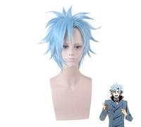 ID de anime: INVADED Akihito Narihisago Cosplay Peluca Azul Estilo sintético Resistente al calor Halloween Juego de roles