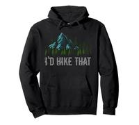 I'D Hike That Hiker, Amante del Senderismo de montaña, Aventura al Aire Libre Sudadera con Capucha