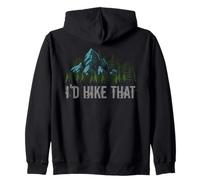I'D Hike That Hiker, Amante del Senderismo de montaña, Aventura al Aire Libre Sudadera con Capucha