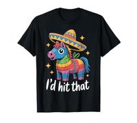 ID Hit That Pinata Sombrero Lindo Cinco de Mayo Fiesta Humor Camiseta