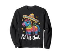 ID Hit That Pinata Sombrero Lindo Cinco de Mayo Fiesta Humor Sudadera