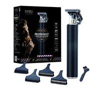 ID Italian Design - Cortapelos Profesional Precision Bullet Clipper - Máquina para Cortar Pelo y Barba Inalámbrica y Recargable por USB, Cuchilla de Acero y 4 Peines para Precisión de 1-4 mm - 5W