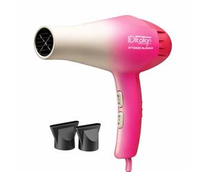 ID Italian Design - Secador de Pelo Airlissimo GTI-2300 - Secador Ultrasilencioso con 2300W de Potencia, 2 Modos de Calor, Doble Velocidad y Cable de 2,8 Metros - Color Gris y Rosa