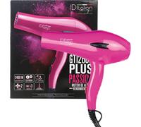 ID Italian Design - GTI 2600 Force Plus Secador de Pelo Profesional 2200W, Motor AC Potente, Secado Rápido, 2 Velocidades y 2 Modos de Calor - Color Rosa